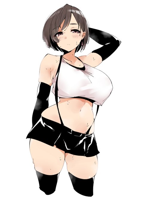 リハビリ汗だくショートカットティファ
代謝上げていこう 