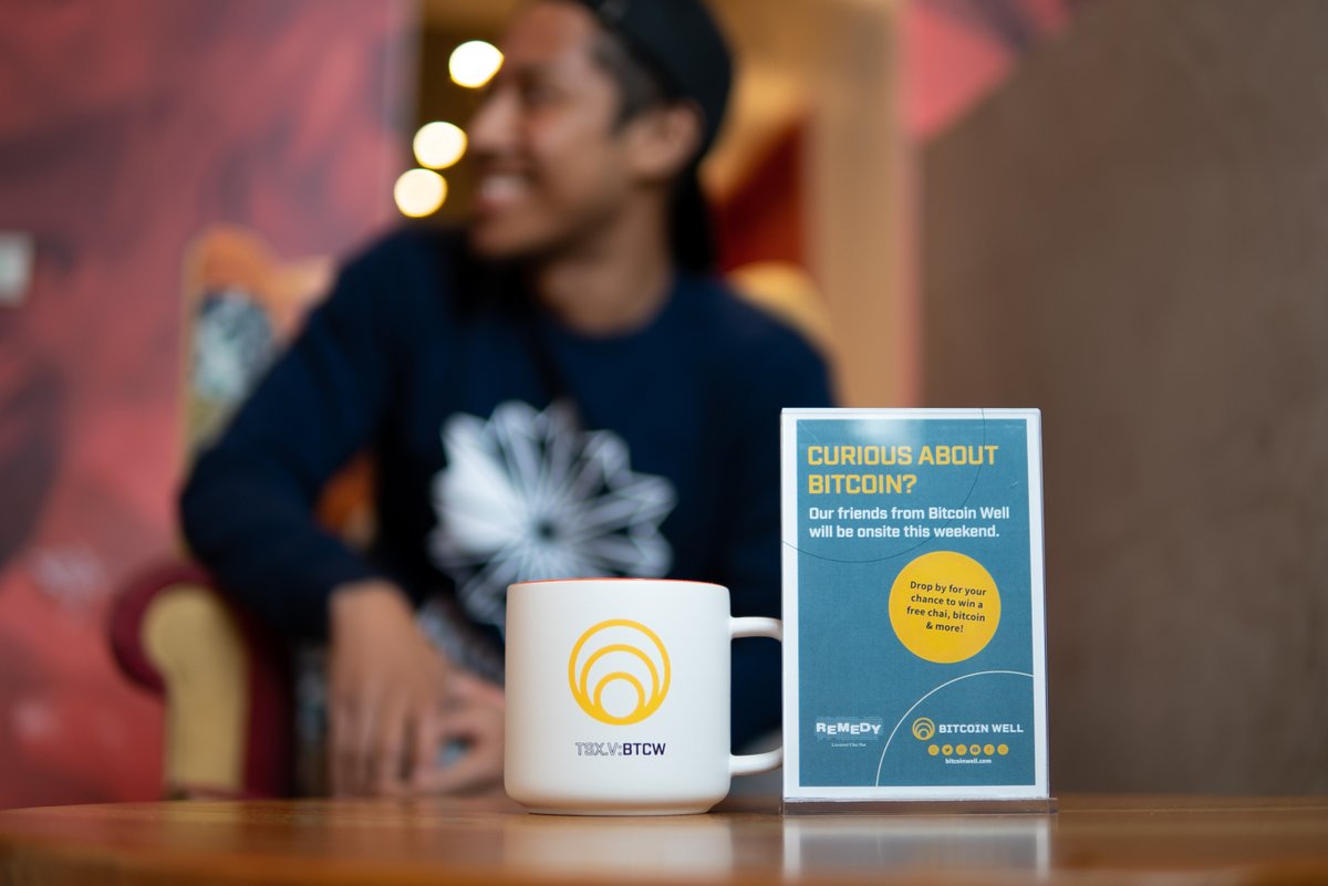 bitcoinwell's tweet photo. What do chai lattes and #bitcoin have in common? They’re both up for grabs at our Remedy Cafe popup event 🔥 

Stop by the #WhyteAve location on Aug 21 &amp; 22 for your chance to win a free chai, bitcoin &amp; more! 

See you there ➡️https://t.co/HbNx2WQKxE

#yegevents #btc #YEGfringe https://t.co/AJw0bQPIAz