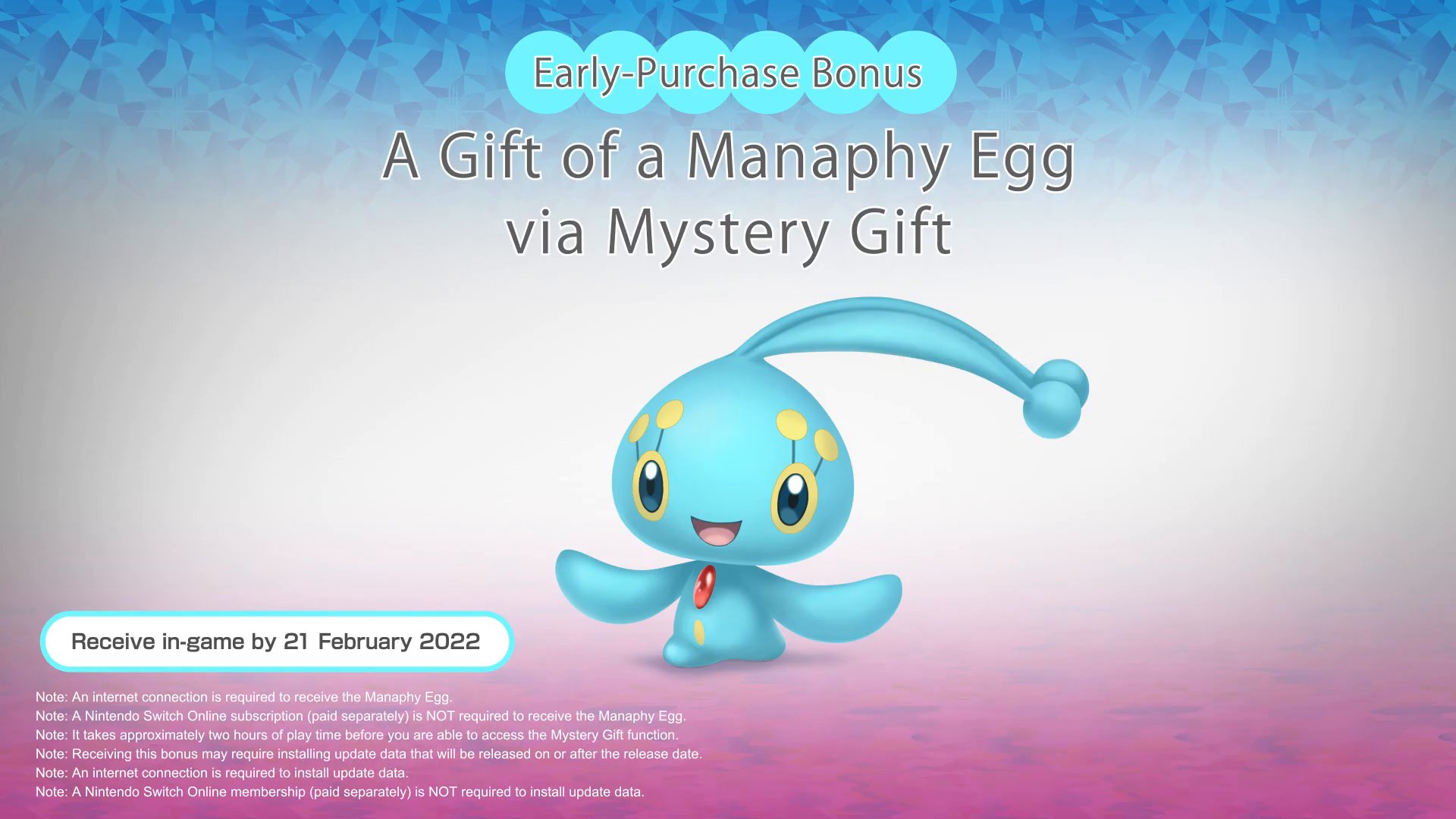 Eduardo on Twitter "The Manaphy Egg will be distributed over Mystery