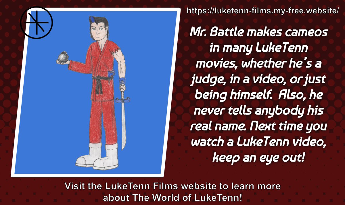LukeTennFilms's tweet photo. Meet Mr. Battle! The fighting obsessed mascot of #LukeTennFilms!

#LukeTenn #MrBattle #FictionalCharacter #cartoon https://t.co/DA1L1UiW8N