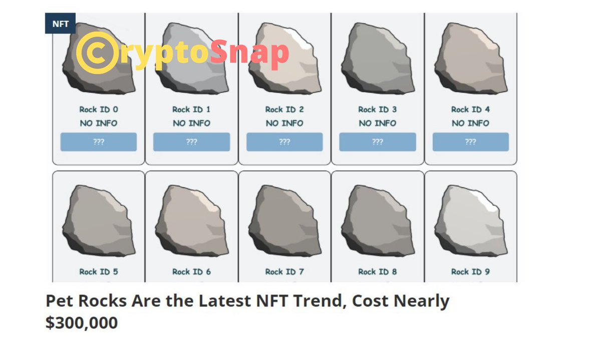 CryptoSnapNET's tweet photo. 🪨ONLY 300,000$💰

#nft #cryptoart #art #digitalart #blockchain #crypto #bitcoin #hydroponics #ethereum #hidroponik #nonfungibletokens #augmentedreality #ar #cryptocollectibles #dft #virtualestate #urbanfarming #virtualreality #spheroiduniverse #petrock #raredigitalart #nfts #nfs https://t.co/gfwwCTLSGn