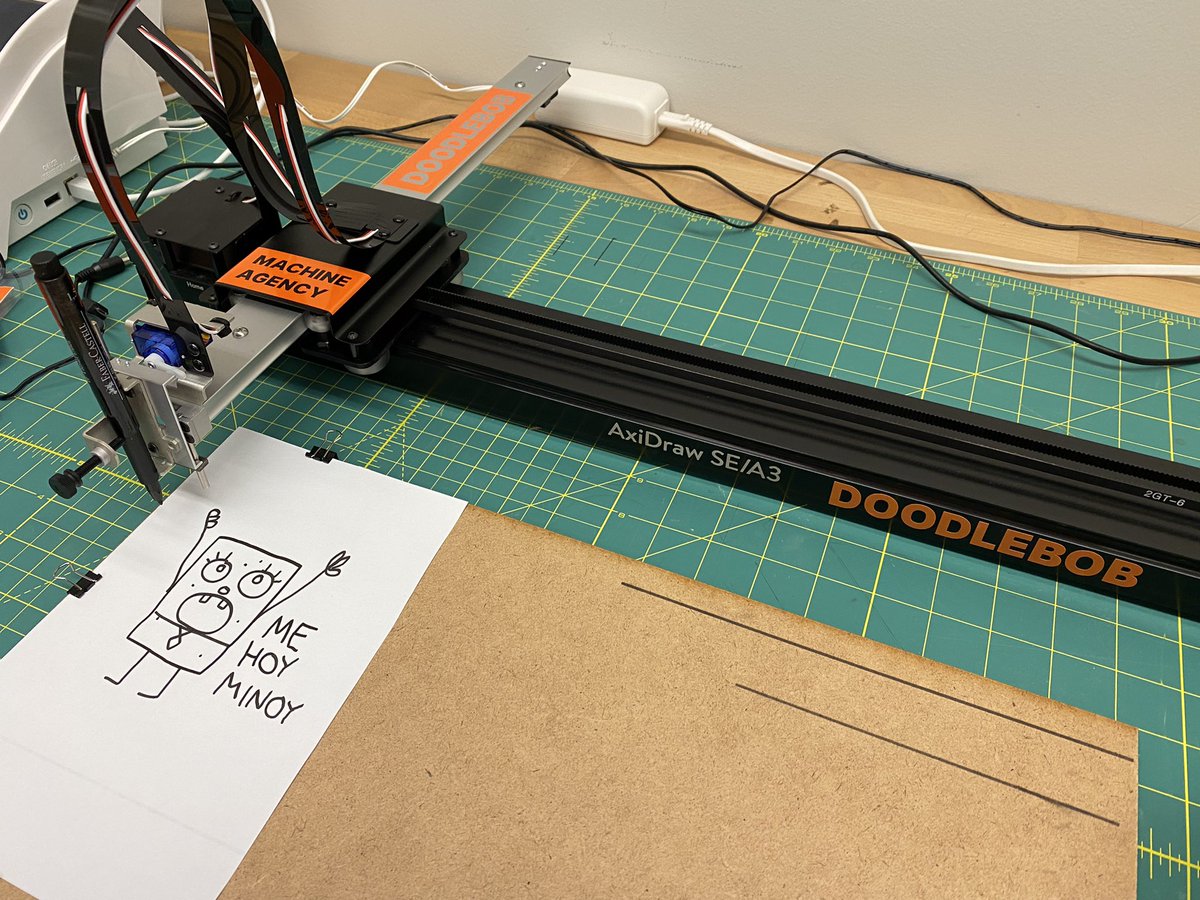 hannah 🌹 twigg-smith (@branchwelder) on Twitter photo I’m proud to announce the arrival of another #axidraw at <a href="/Machine_Agency/">Machine Agency</a>…
DOODLEBOB HAS RISEN!!
<a href="/EMSL/">Evil Mad Scientist</a> #plottertwitter I’m proud to announce the arrival of another #axidraw at <a href="/Machine_Agency/">Machine Agency</a>…
DOODLEBOB HAS RISEN!!
<a href="/EMSL/">Evil Mad Scientist</a> #plottertwitter