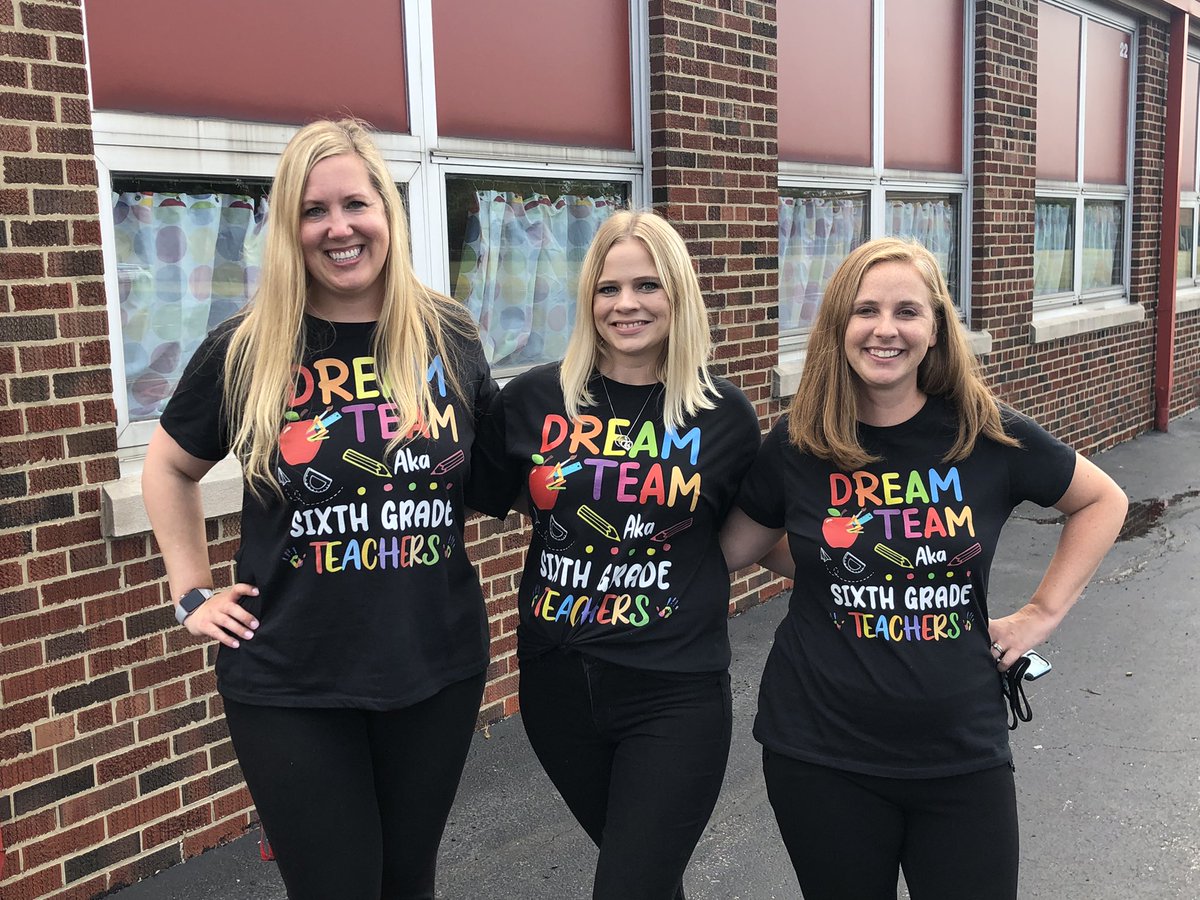 First day of school pic w the best team ever. Blessed to have these ladies by my side! #d109pride #bvpride #dreamteam <a href="/MrsMalewicz/">Mrs. Malewicz</a> <a href="/mrsdelvalle25/">Mrs. Del Valle</a>  <a href="/ChristineBald18/">Dr. Christine Baldwin</a> <a href="/BVGoBobcats/">Bridgeview School</a>