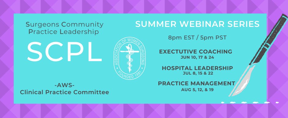 AcquistaE's tweet photo. Our final #SCPL2021 webinar in the #AWS2021 series is Thursday evening! @MFillionMD @SarahFoxMD @weinberg_betsy https://t.co/7fbHx3pKPo