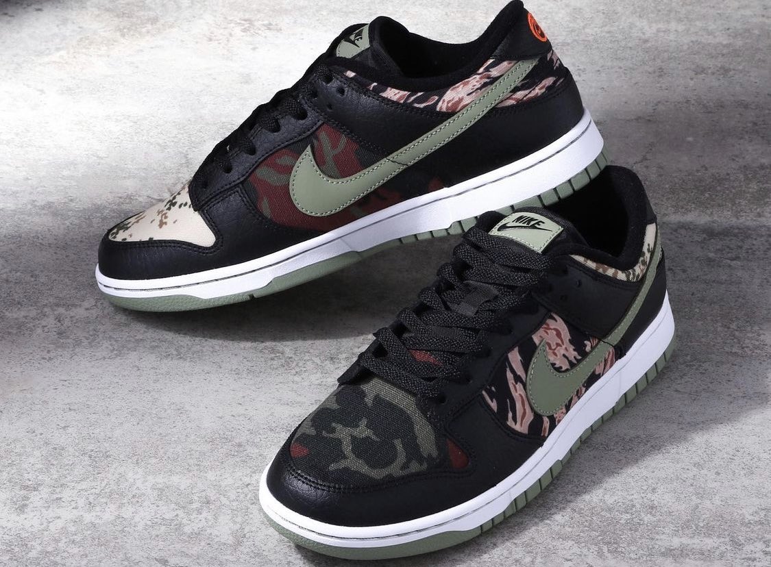 Who still needs a pair of the Nike Dunk Low Black Multi Camo?