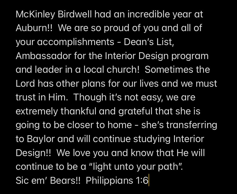 coachbirdwell's tweet photo. We are so proud of @mckinleyyryann and your decision to make @Baylor your new home. Sic em’ Bears!! https://t.co/AUw0SNgp5h