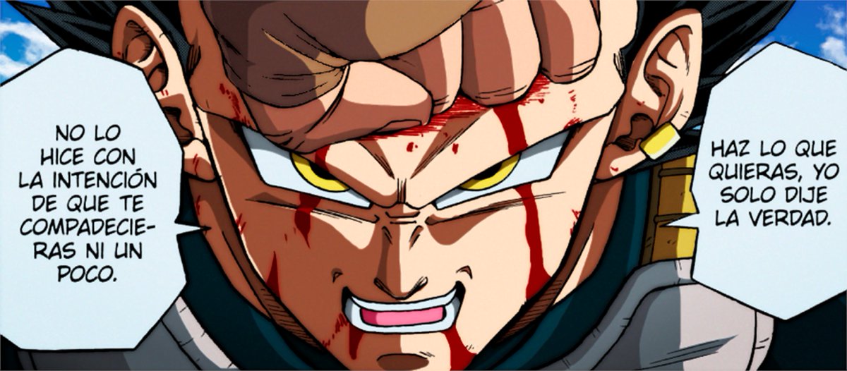 Vegeta Hakaishin Tankeando
#DragonBallSuper Manga 75, panel a color.