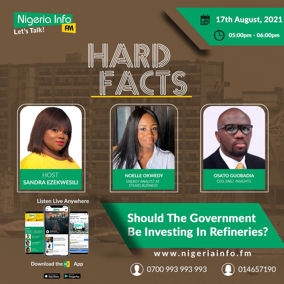 SEzekwesili's tweet photo. Thoroughly enjoyed talking to @noelleokwedy and @OsatoGuobadia about our continued investment in Nigeria's unproductive refineries. 

Listen here https://t.co/qYjIZUs5ip https://t.co/iKpj9EhOT5
