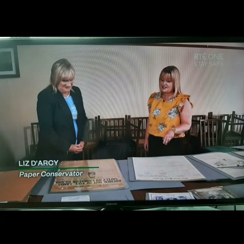 paperworksliz's tweet photo. Busy night last night with a brief appearance on @RTENationwide and contributing to @laoisheritage webinar. All part of @HeritageWeek celebrations of Portlaoise's aviation history.  
#PaperworksStudio   #openthedoortoheritage 
@ICRI__ @HeritageHubIRE @FitzFamous @portlaoiseplane https://t.co/cBnAiMEmHl