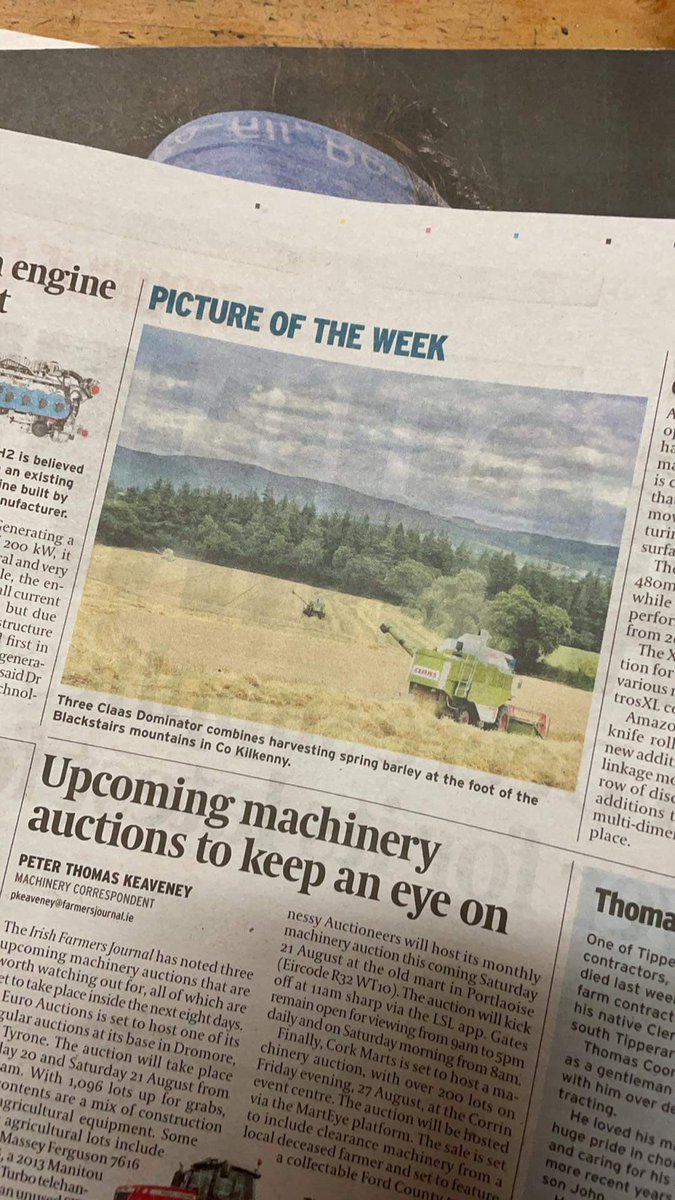 The father thrilled to be in the @farmersjournal 😄😄 #Harvest2021 #harvest21 #harvestseason #irishfarmersjournal