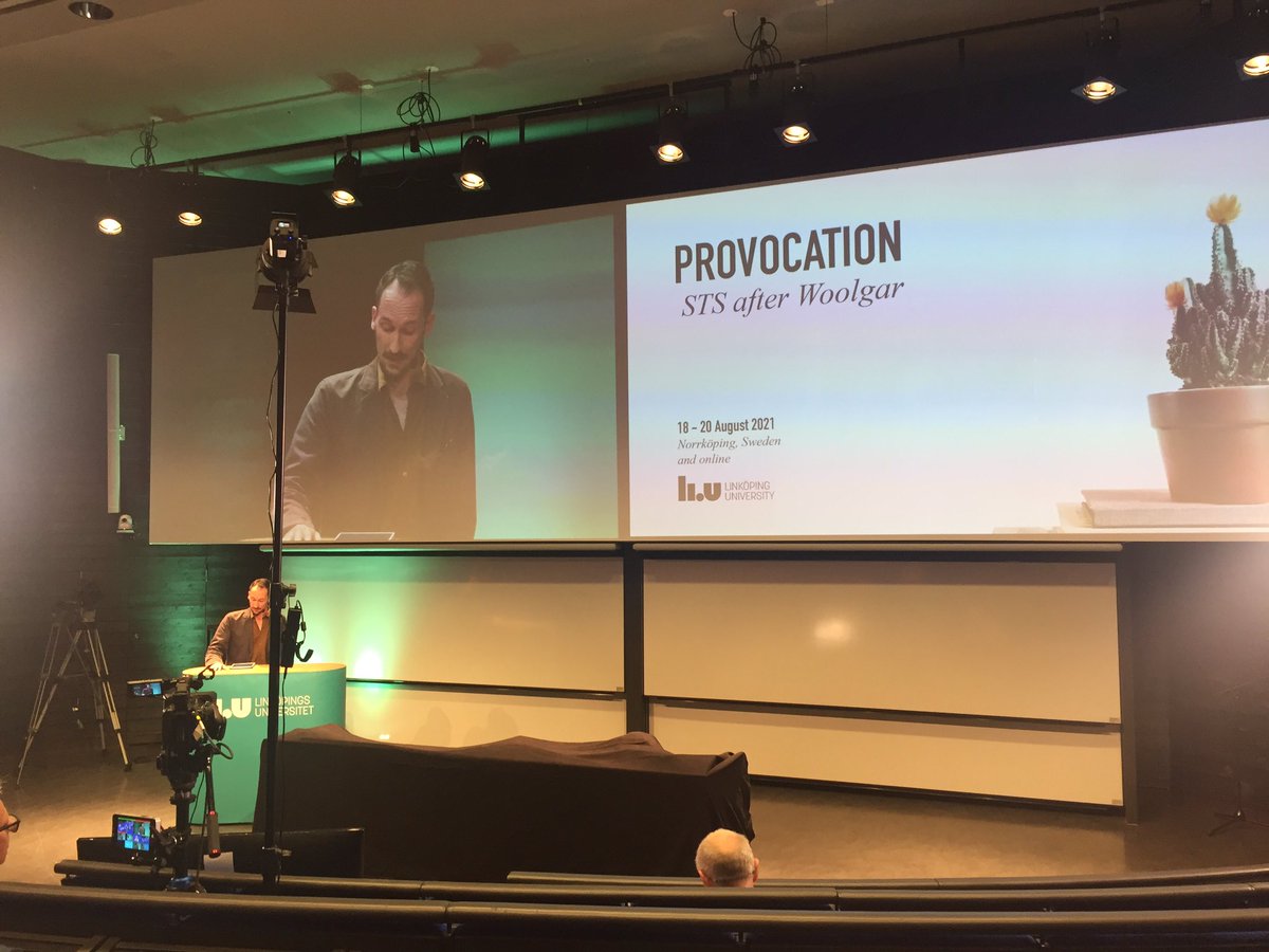 <a href="/davidjmoats/">David J Moats</a> opening the #Provocation: #STS after <a href="/SteveWoolgar1/">Steve Woolgar</a> conference at the University of Linköping in Norrköping, Sweden. Thrilled to participate (in person, yeah!) and looking forward to great programme of presentations/provocations today and tomorrow