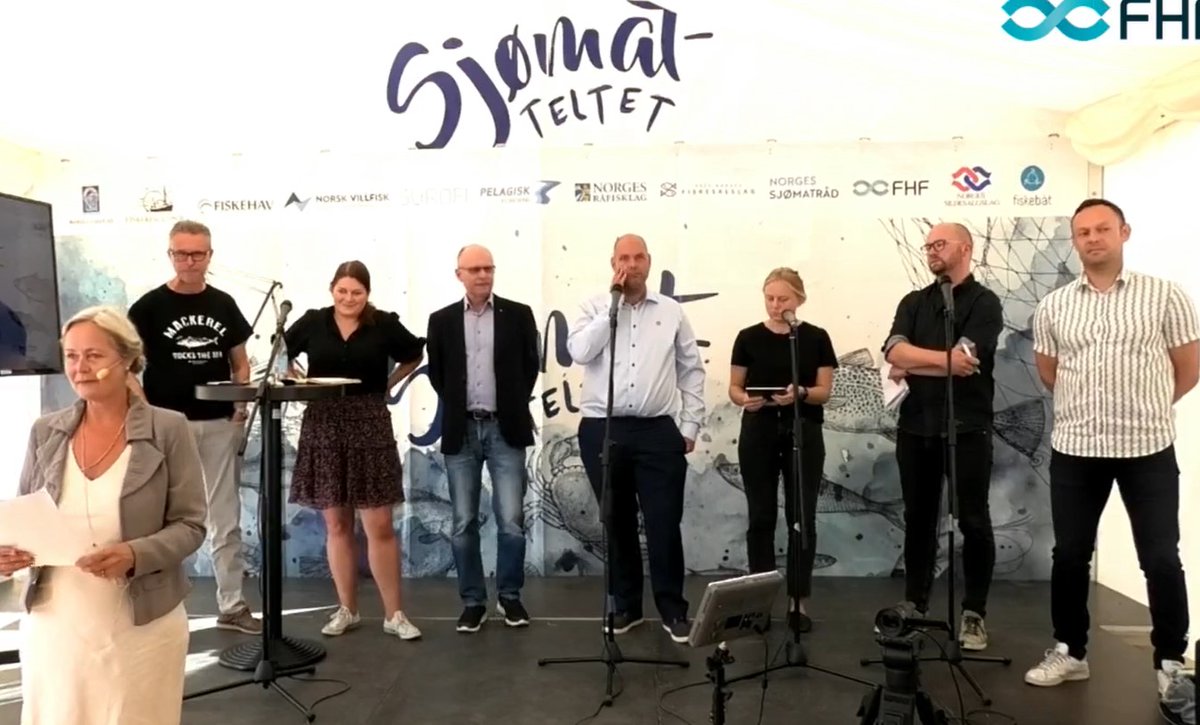 Sjømatteltet nå! Politisk sjømatdebatt. Følg debatten her: facebook.com/NorgesFiskarla…