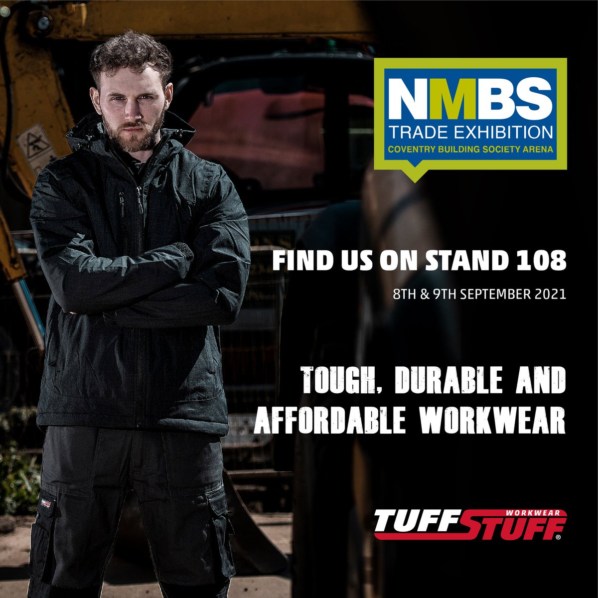 Come and join us at the 2021 NMBS TRADE EXHIBITION on the 8th-9th September - stand 108 - #workwear #Fortworkwear #Tuffstuff #safetyfootwear #playhardworkhard <a href="/NationalMerch/">NMBS</a>