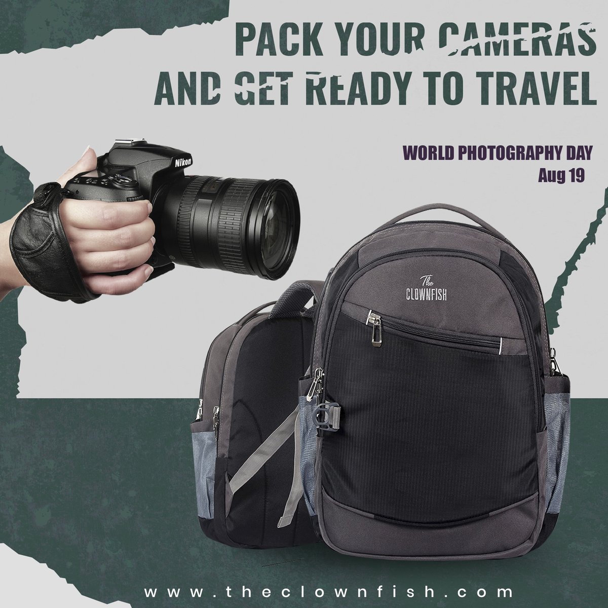 A collection designed for people who combine a special passion for photography with the love for travel

Shop now on :
theclownfish.com

#photographyday #BackPack #HyperFunctional #BestCompanion  #SafeTravel #SpaciousBags #Bags #camerabackpack #travelphotography
