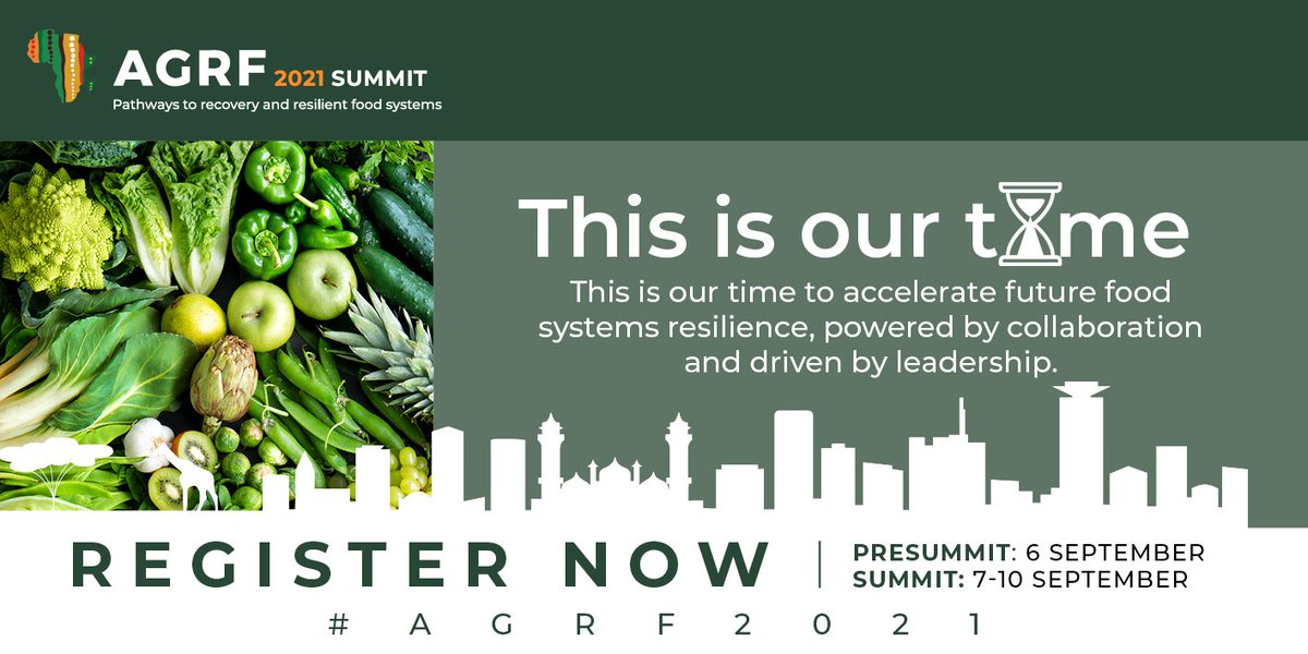 #ThisIsOurTime to converge and ensure prosperity for African farmers and Agribusinesses. To build a vision for the future of our food systems. Register for the <a href="/TheAGRF/">AFS Forum</a> #virtualsummit
<a href="/vanessainafrica/">Vanessa Adams</a> <a href="/VMiheso/">Valentine Miheso</a> <a href="/Mumbi_MainaM/">Mumbi Maina</a> @AGRAAlliance