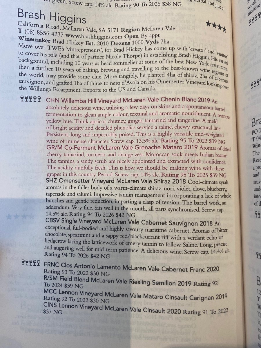 Halliday Wine Companion scores up, couple of crackers in the mix; eloquent, detailed notes <a href="/rednedwine/">Ned Goodwin MW</a> <a href="/winecompanion/">Wine Companion</a> #wine <a href="/mclaren_vale/">McLaren Vale</a> #aussiewine