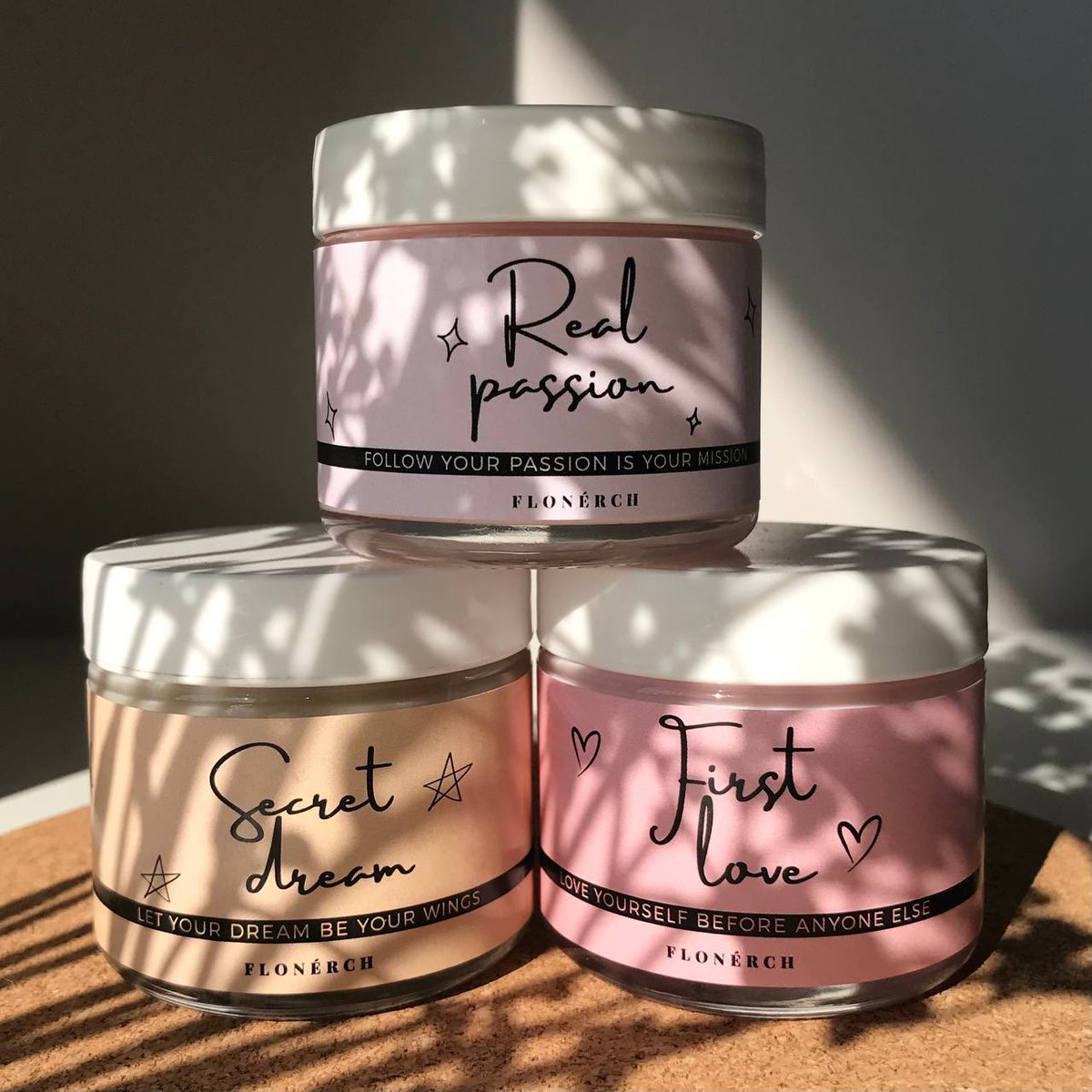 acikinnn's tweet photo. hi, im selling:

🌻 scented candles | hair&amp;body mist | mugs | brew-tea-ful kit | gift box 🌻

1. scented candles
; First love (sweet scent)
  Real passion (fresh scent)
  Secret dream (floral scent) https://t.co/PaEGRBsk2c