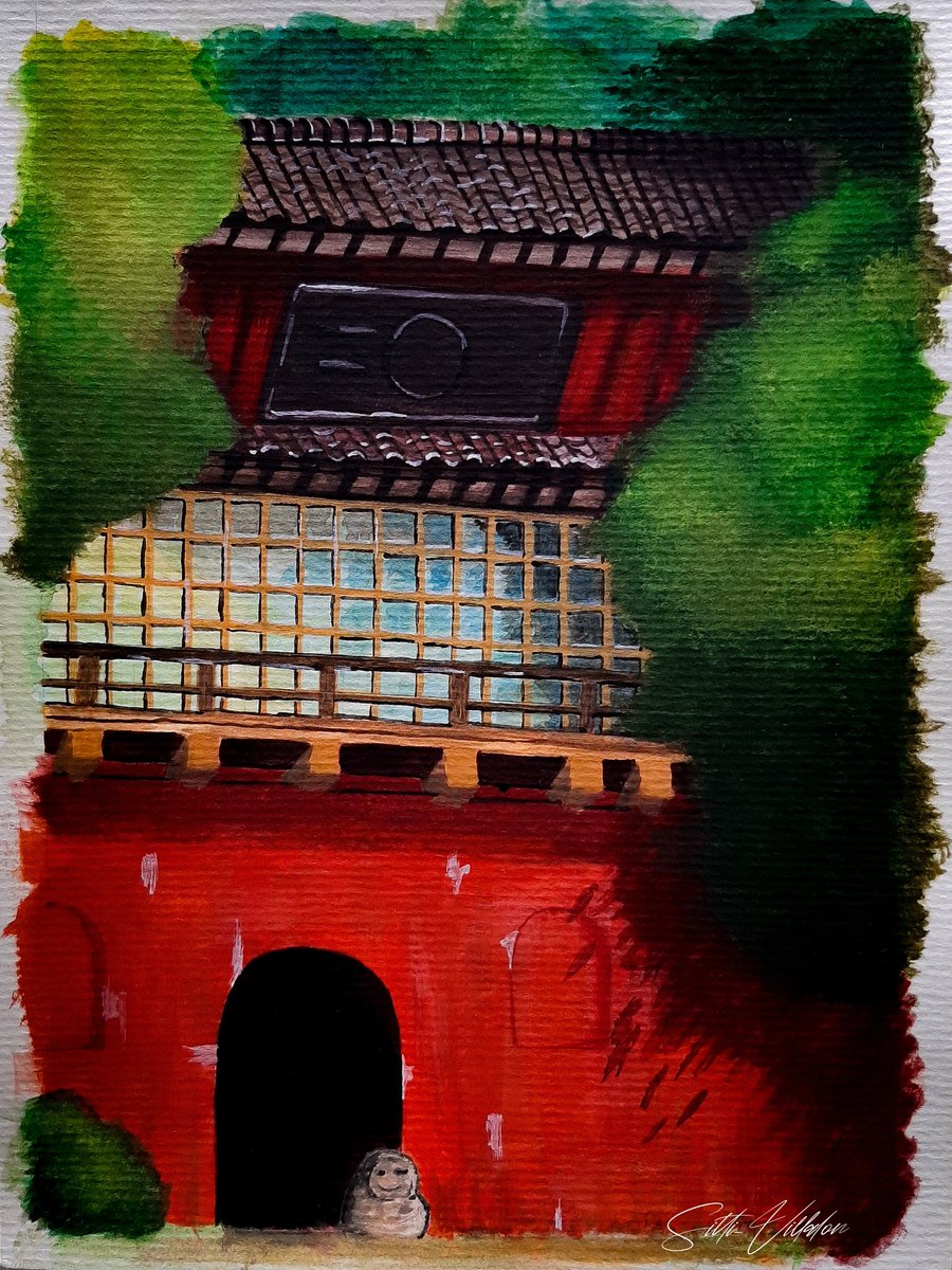 ArtOfMellow's tweet photo. Spirited Away. 
#ghibliredraw https://t.co/41212aFUW6