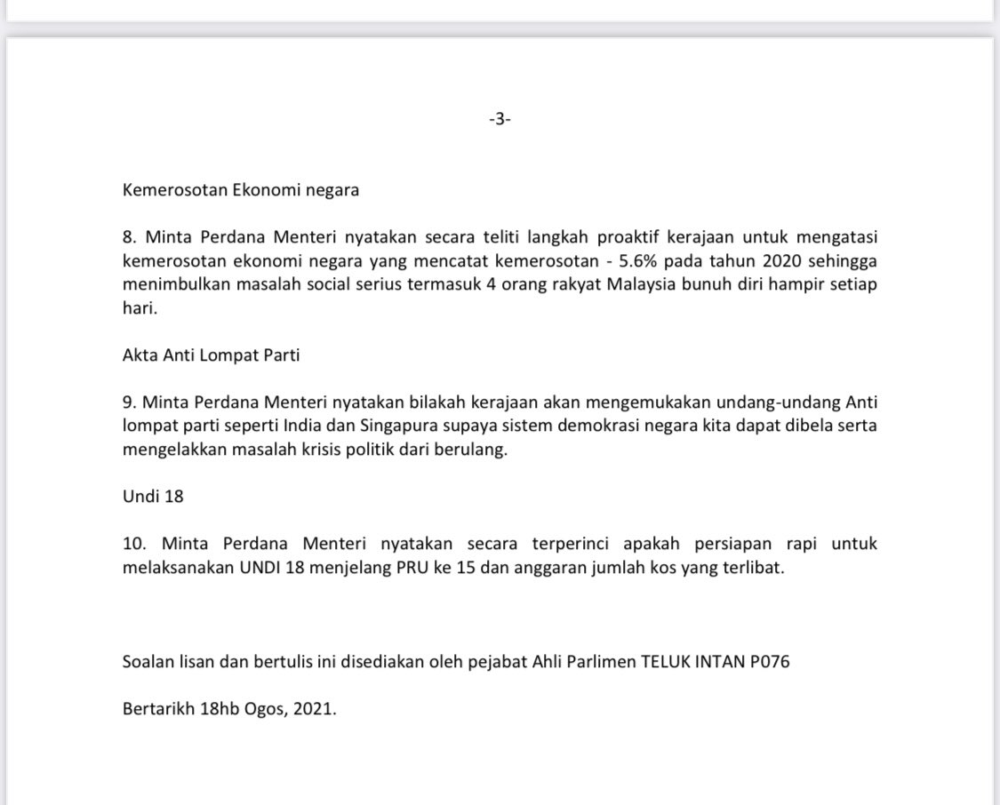 NgaKorMing's tweet photo. Sementara negara masih menunggu siapa Perdana Menteri baru, saya sudah siap melaksanakan tugas dan amanah rakyat mengemukakan soalan lisan & bertulis Parlimen utk dijawab oleh Kerajaan baru. #DemiRakyat #P076 @MYParlimen https://t.co/t0CKqcehq4