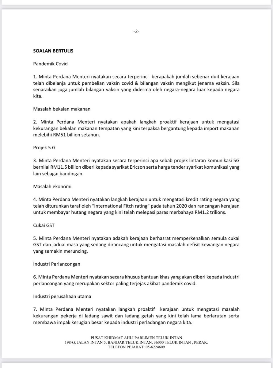 NgaKorMing's tweet photo. Sementara negara masih menunggu siapa Perdana Menteri baru, saya sudah siap melaksanakan tugas dan amanah rakyat mengemukakan soalan lisan & bertulis Parlimen utk dijawab oleh Kerajaan baru. #DemiRakyat #P076 @MYParlimen https://t.co/t0CKqcehq4