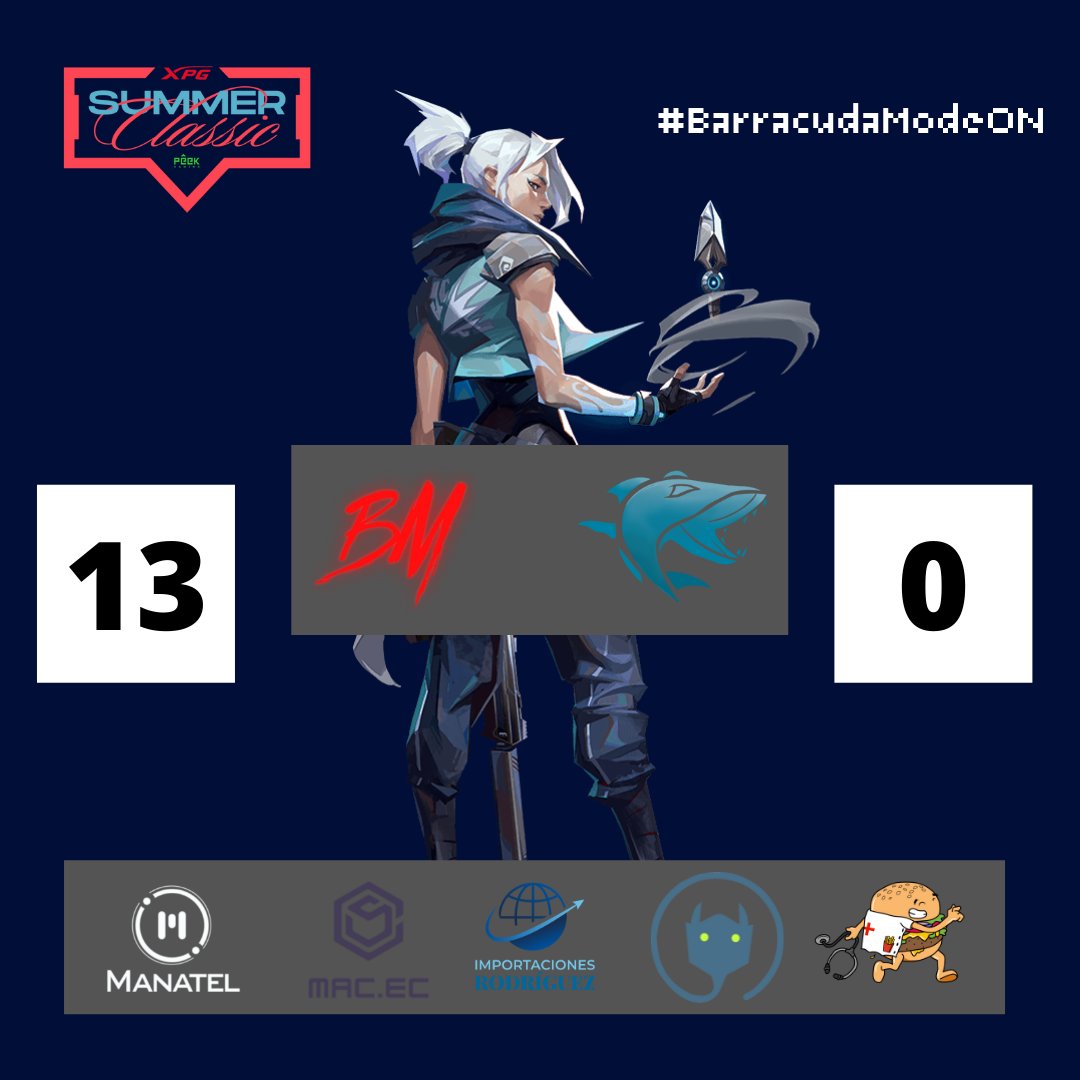 #VALORANT
Dura derrota para el equipo, bien jugado por <a href="/BorderMonsters/">BORDER MONSTERS 😈</a>.

Nos vemos mañana en el losser bracket VS #ButterflyEffect.

Siempre #BarracudaModeON 🦈⬆️