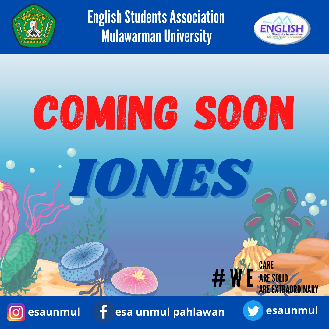 IONES is coming!!✨

Do you know what is IONES?
IONES is an Introduction of Organization for New English Students
This event will welcome you as a new student

Who could have guessed what the mascot for IONES 2021?

Stay tune in our social media for more information about IONES!