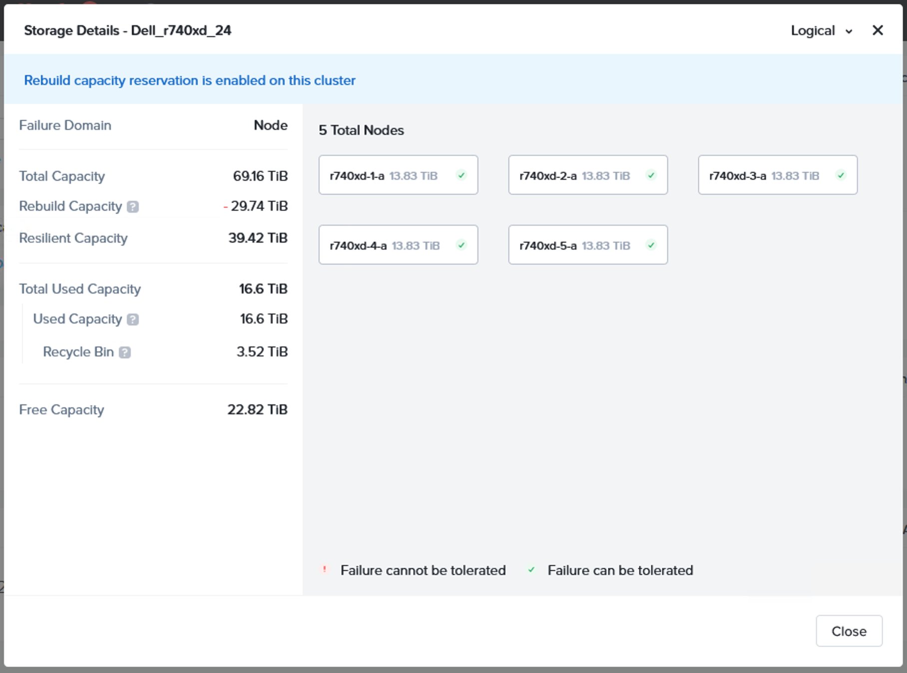 Nutanix recycle bin