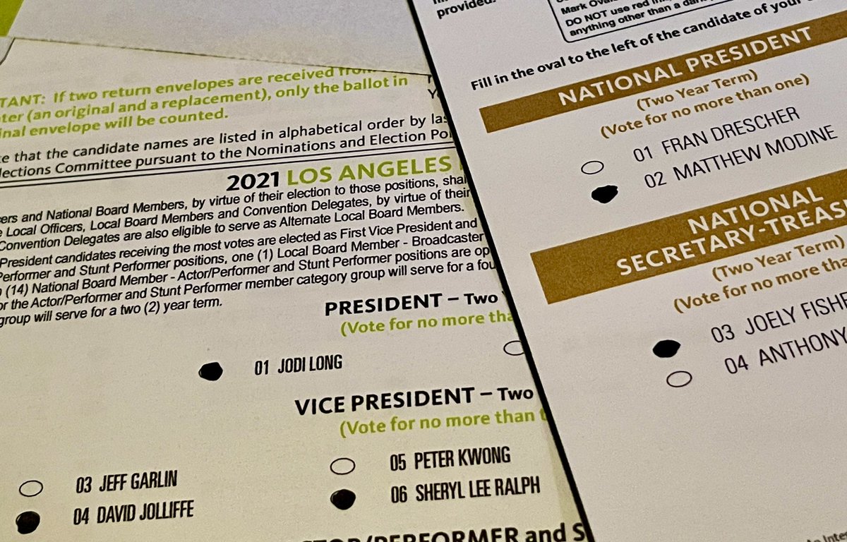 StardustBluePR's tweet photo. I voted today for the entire #MembershipFirst Slate. 

Looking forward to all of you at the helm of our #SAGAFTRA union. Onward! Enough. 
#HealthCare 
#BuyABuilding
#Residuals 
#Streaming 

#sagaftramembers 
#SAGAFTRAelection 
#UnionStrong 

@MatthewModine 
@MsJoelyFisher https://t.co/2jcRp5iSbK