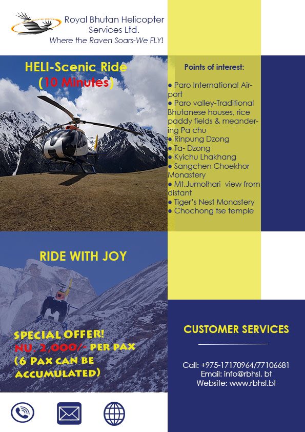 bhutanheli's tweet photo. 𝗕𝗲𝘀𝘁 𝗢𝗳𝗳𝗲𝗿!
𝗛𝗲𝗹𝗶-𝗦𝗰𝗲𝗻𝗶𝗰 𝗥𝗶𝗱𝗲 🚁🏔
-15 𝗠𝗶𝗻𝘂𝘁𝗲𝘀 𝗥𝗶𝗱𝗲 (𝗡𝘂. 3,000/- 𝗽𝗲𝗿 𝗽𝗮𝘅, 𝗪𝗲 𝗰𝗮𝗻 𝗯𝗼𝗮𝗿𝗱 6 𝗽𝗮𝘅)
-10 𝗠𝗶𝗻𝘂𝘁𝗲𝘀 𝗥𝗶𝗱𝗲 (𝗡𝘂. 2,000/- 𝗽𝗲𝗿 𝗽𝗮𝘅, 𝗪𝗲 𝗰𝗮𝗻 𝗯𝗼𝗮𝗿𝗱 6 𝗽𝗮𝘅) https://t.co/EPxgqyWPEc