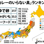 意外な結果に驚き!？「カレーのいらない具」ランキング!