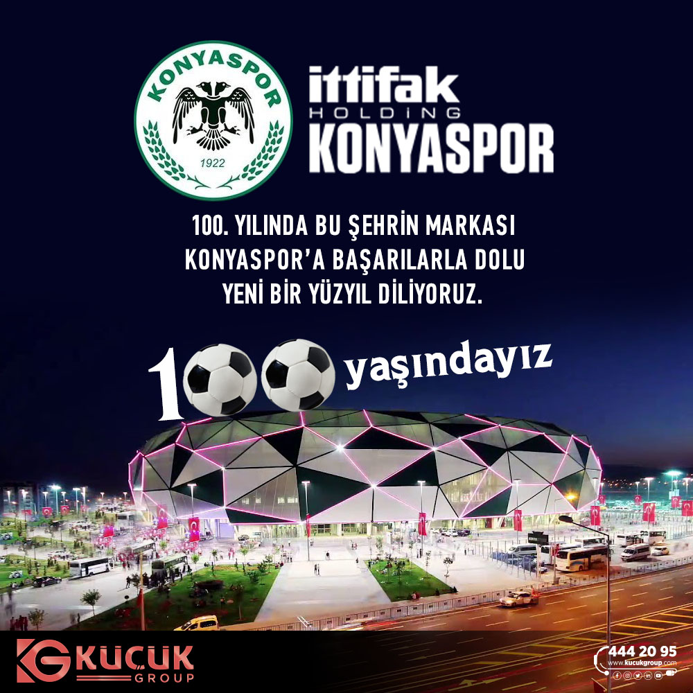 GroupKucuk's tweet photo. 100. yılında Konya'nın markası Konyaspor'a başarılar dileriz.
#konyaspor #Kablo #AsansörEkipmanları #KüçükGroup #Elitpro
İttifak Holding Konyaspor https://t.co/0MchwDgqLg