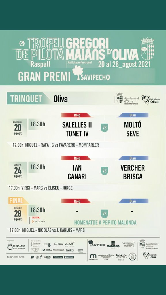 Oliva amb el XXIII Trofeu Ciutat d'Oliva - Gregori Maians