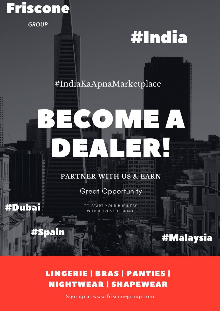 friscone_group's tweet photo. India's Fastest Growing Online Marketplace.

√ Earn 1Lacs+ per month.
√ Free Digital Marketing Support
√ Sell Globally
#FrisconeDealership #Frisconeclothing #IndiaKaApnaMarketplace #b2b 

More details please log on https://t.co/Bkn60UE9Zv Whatsapp Now : +91  9370743870 https://t.co/R8BUXp9IIV