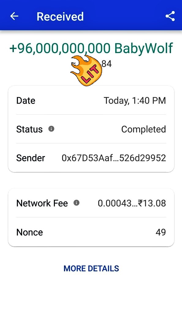 Rinsnok's tweet photo. Participate in giveaway and i won thanks to @babywolf_token nice community and awesome giveaway for holders will moon๐ soon guys #BabyMoonWolf #babywolftoken #BabyWolf #howlwithus https://t.co/AEYvx3Oyov