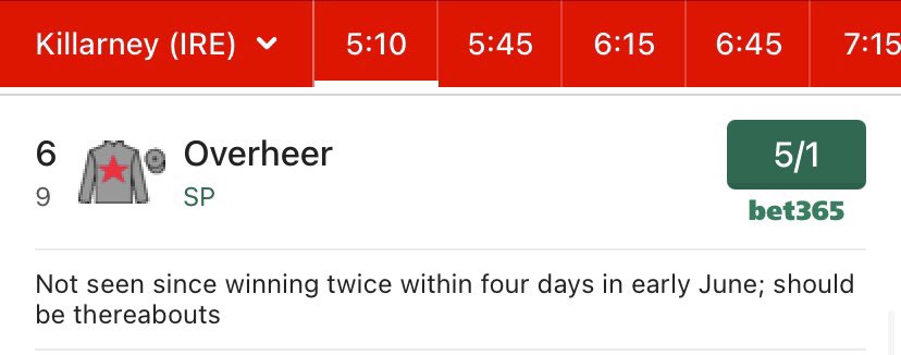 FinnDogTips's tweet photo. 5/1 NB

Form from his last 4 runs is very solid. Off for over 2 months but if he’s ready to go he should go close. https://t.co/wWYEX7wUht