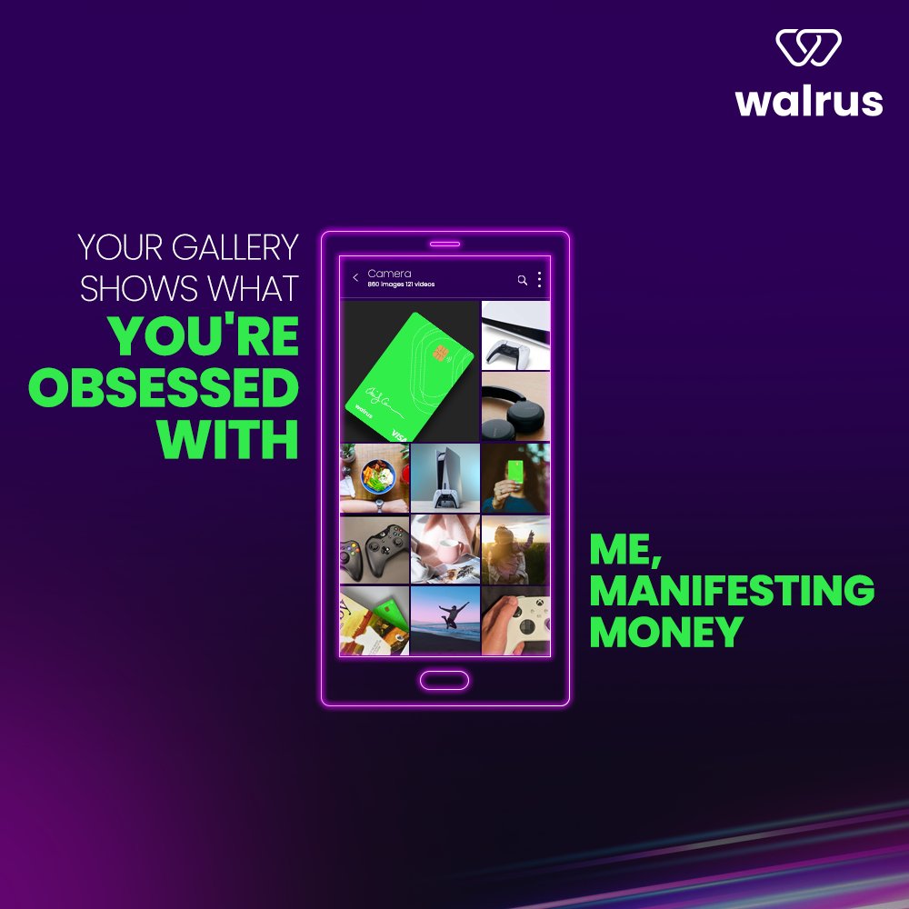 To all the photographers out there, it's your day to be recognized. Tag your buddies who always get bomb photos of you, but go unappreciated. 📸  

#walrusclub #neon #debitcard #WorldPhotographyDay #photographers