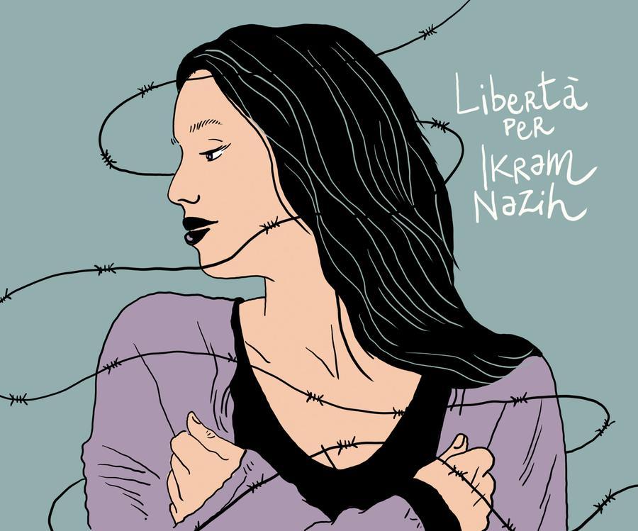 beabri's tweet image. Non si possono passare tre anni e mezzo in carcere per una vignetta condivisa su facebook, non si può accettare in silenzio questa situazione. Per questo chiediamo al governo italiano un impegno più forte per la liberazione di #IkramNazih, per questo l'attenzione non deve calare.