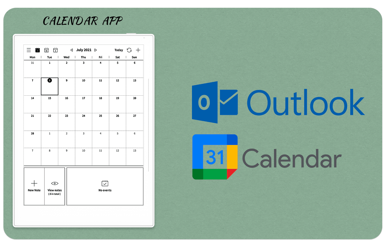 Supernote on Twitter "[What's New] A redesigned calendar. With the