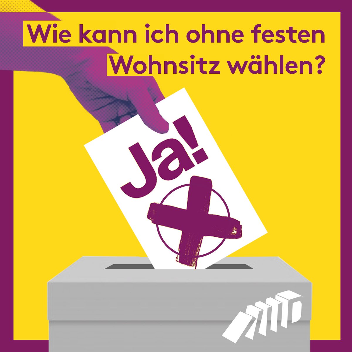 dwenteignen's tweet photo. Wohnungslose Personen und Menschen ohne festen Wohnsitz können auch wählen und für den Volksentscheid stimmen. ✅ Teilt den Post, damit möglichst viele Personen Demokratie leben können! 🗳 Wir haben eine Taskforce, die sich mit dem Thema beschäftigt und euch gerne weiterhilft. 🤝 https://t.co/2sSQ0Cjsl8