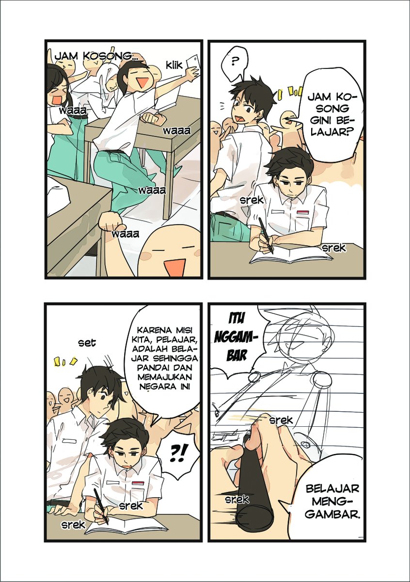Happy (late) Indonesia Independence Day ❤️🤍
(1/4)
old comic (2015), feel free to read it✨