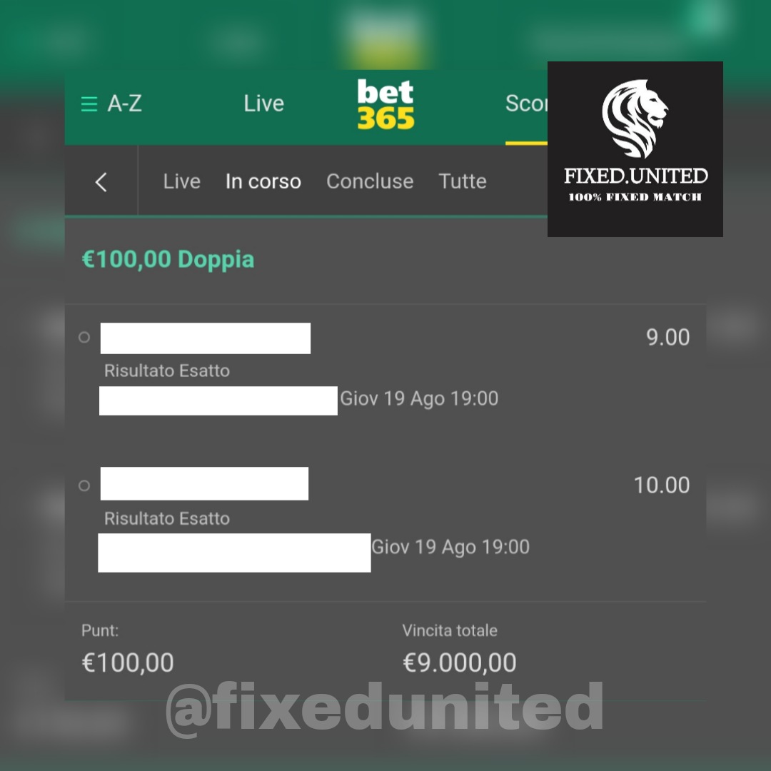 FixedUnited1's tweet image. Today ticket available now 🔥
Free if we hit 1000 retweet ! Only 

Who is interested to win tonight DM me 
🚨 MAX SHARE 🚨
#betting #fixed #fixedmatch #odds #investment #investing #scommesse #scommessesportive #tips #tipster #fixedodds #motivation #workhard #trust #win #bet365