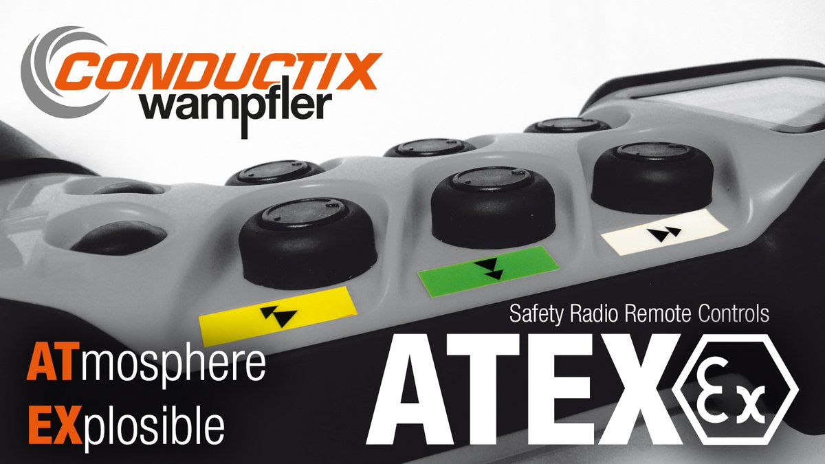 CxW_Global's tweet photo. You can rely on our robust #ATEX range! Do not skimp on safety, the consequences of an #explosion can be devastating, lives are at stake! Learn more about Conductix-Wampfler Safety #RadioRemote Controls: https://t.co/IYb47wp7p9 @CxW_Global #EOTcrane #EOTcranes #Mining https://t.co/bsXhKmVPvH