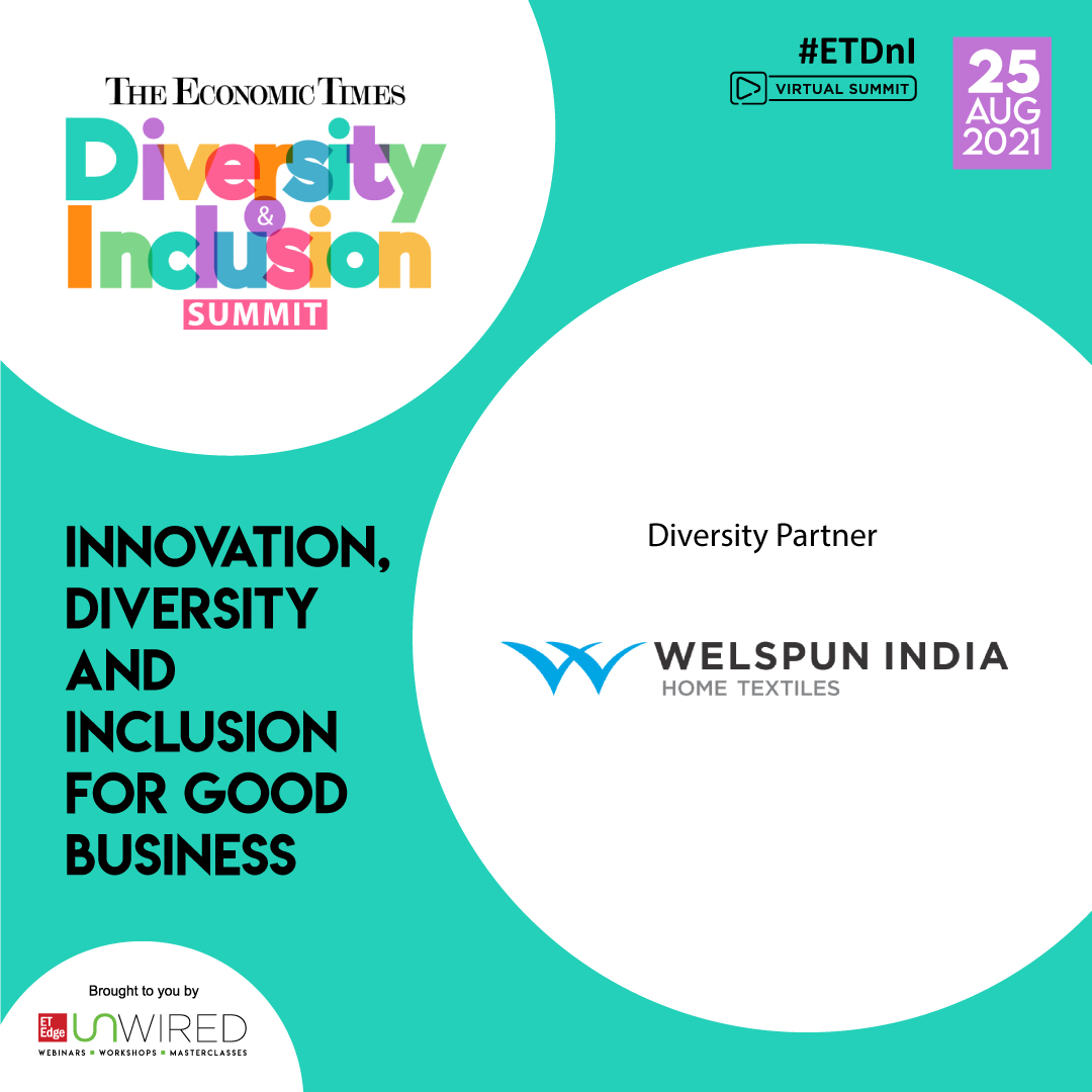 ET_Edge's tweet photo. #ETUnWired | #ETDnI | We are delighted to welcome @TheWelspunGroup as our Diversity Partner for The Economic Times Diversity &amp; Inclusion Summit, 2021. https://t.co/6StaVDYM8b