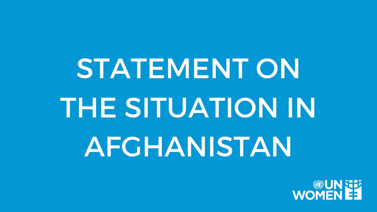 On this #WorldHumanitarianDay, we remain fully committed to support women and girls in Afghanistan. 

@unwomenafghan will #StayAndDeliver and remain operational and engaged with our partners at this critical juncture for the country. 

Statement: unwo.men/q8YU50FTCH0