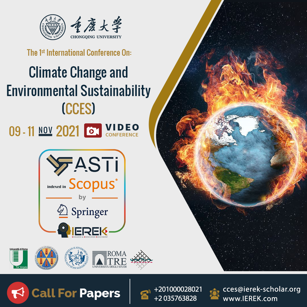 "Climate change is already affecting every region on earth"
Don’t miss the opportunity to see your research indexed in 𝐒𝐜𝐨𝐩𝐮𝐬 by submitting your paper to the Climate Change and Environmental Sustainability conference.
ierek.com/events/CCES-1s…
#CCES #IEREK