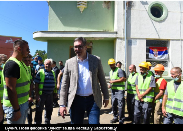 juznasrbija's tweet image. Вучић у Топлици, Прокупље, Блаце... Нова фабрика #Брус за два месеца у Барбатовцу
#prokuplje #blace @avucic #yumco
juznasrbija.info/bjM1MzU3