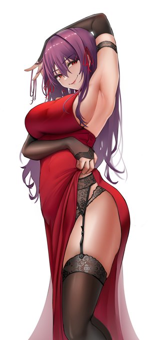 さやか(薔薇と汗の匂い) #女性 #おっぱい #黒タイツ #うちの子 #オリジナル  