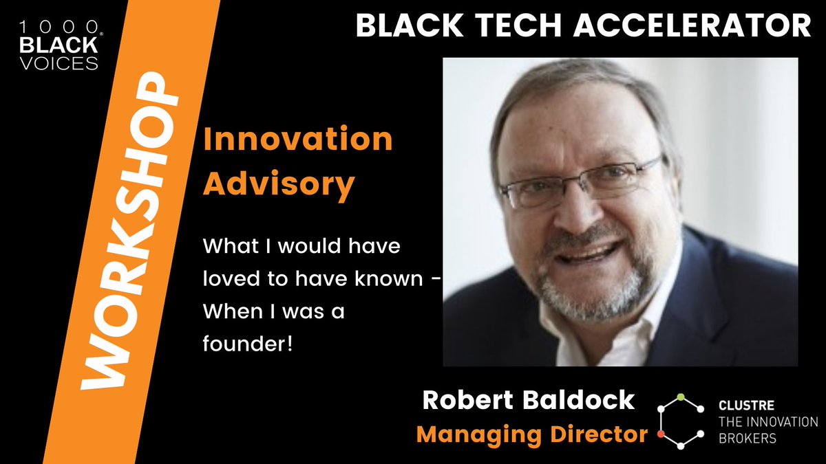 1000BlackVoices's tweet image. Fab #1000BlackVoices BlackTech Accelerator. Robert Baldock @InnovationBrokr “It doesn’t matter if you are not first providing you have&amp;amp;continue to have USPs USPs USPs…Never think because you’ve got them now you’ve got them tomorrow because the world is changing around you daily”