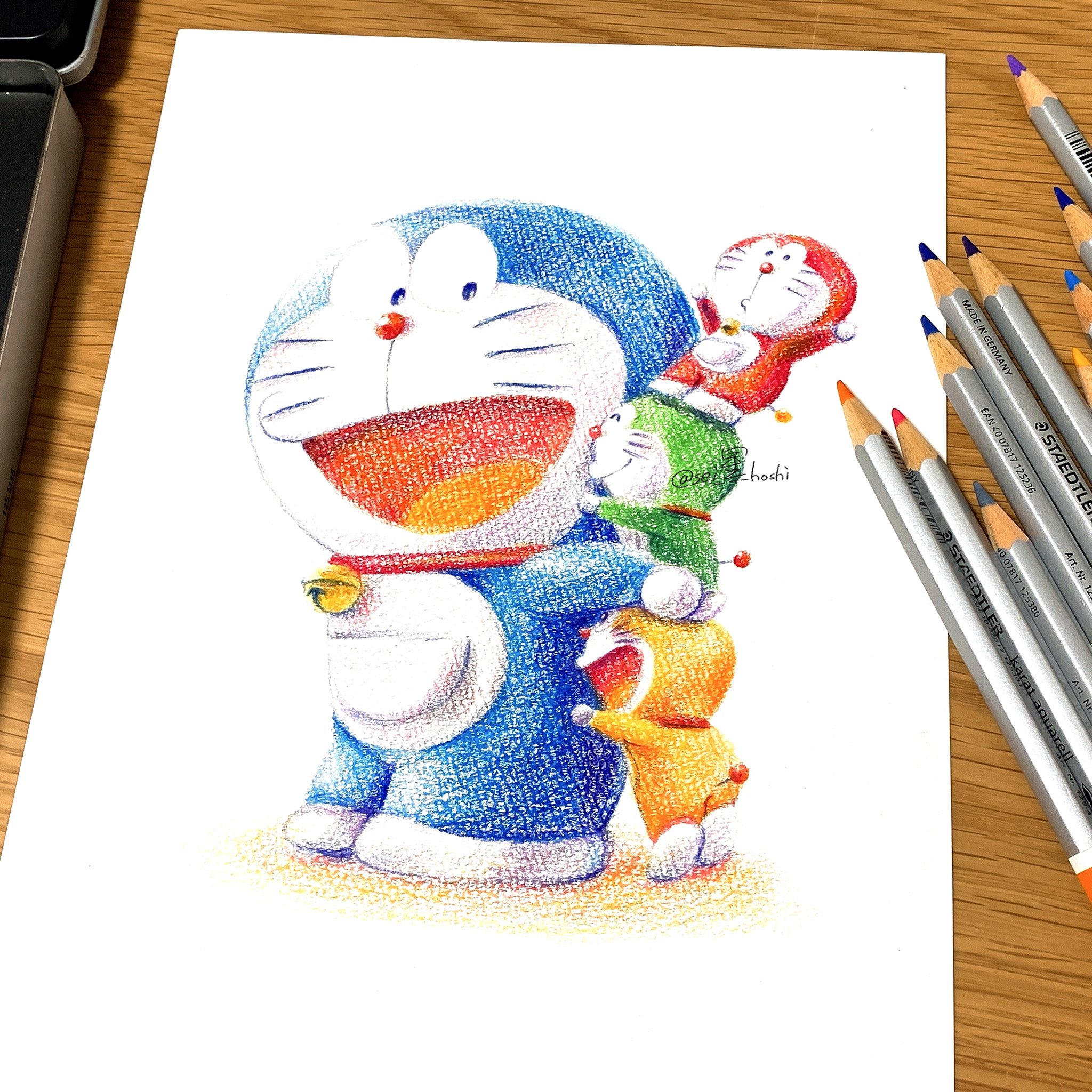 ドラえもん 手描きアート 9月14日(水)よりWEBショップにて、ドラえもん×村上隆グッズを