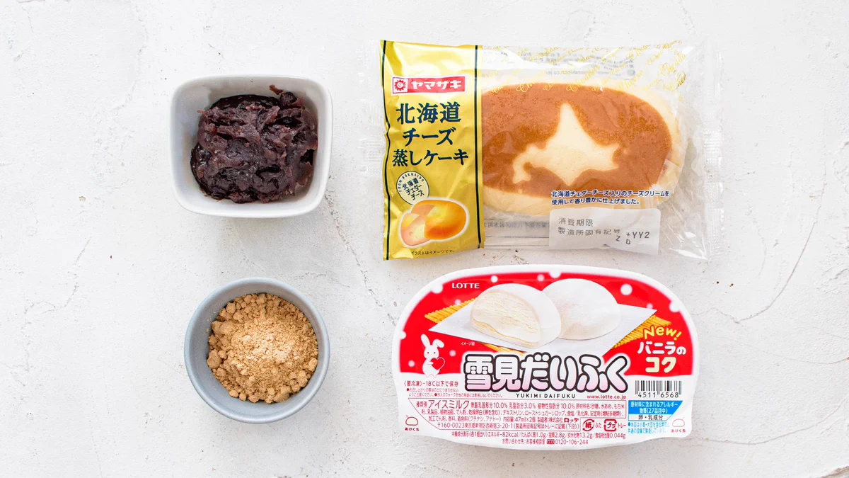 北海道チーズ蒸しケーキ×粒あん×きな粉×雪見だいふく！罪深いスイーツが誕生！